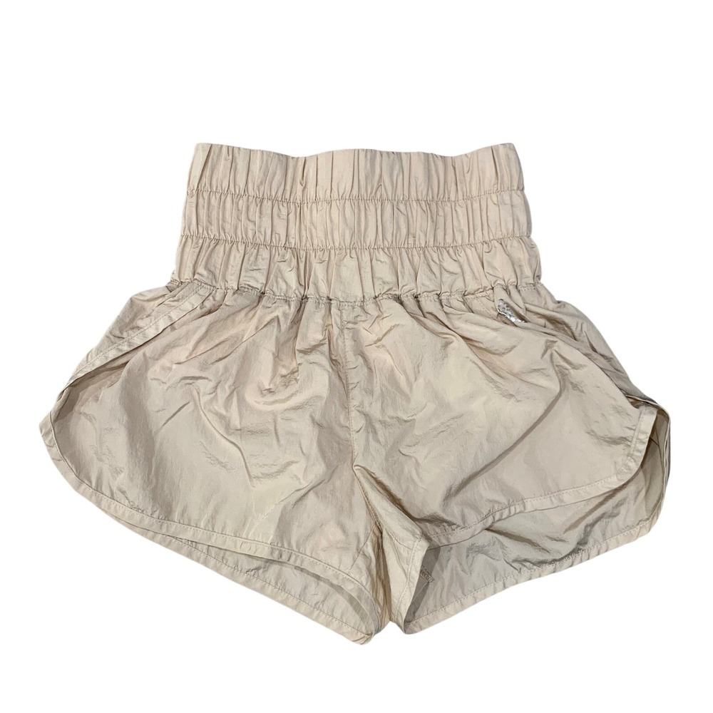 Free People Movement The Way Home Shorts XS‎ Beige Athletic Running Gym